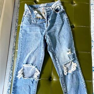 PAC SUN size 24 straight leg jeans. Button fly